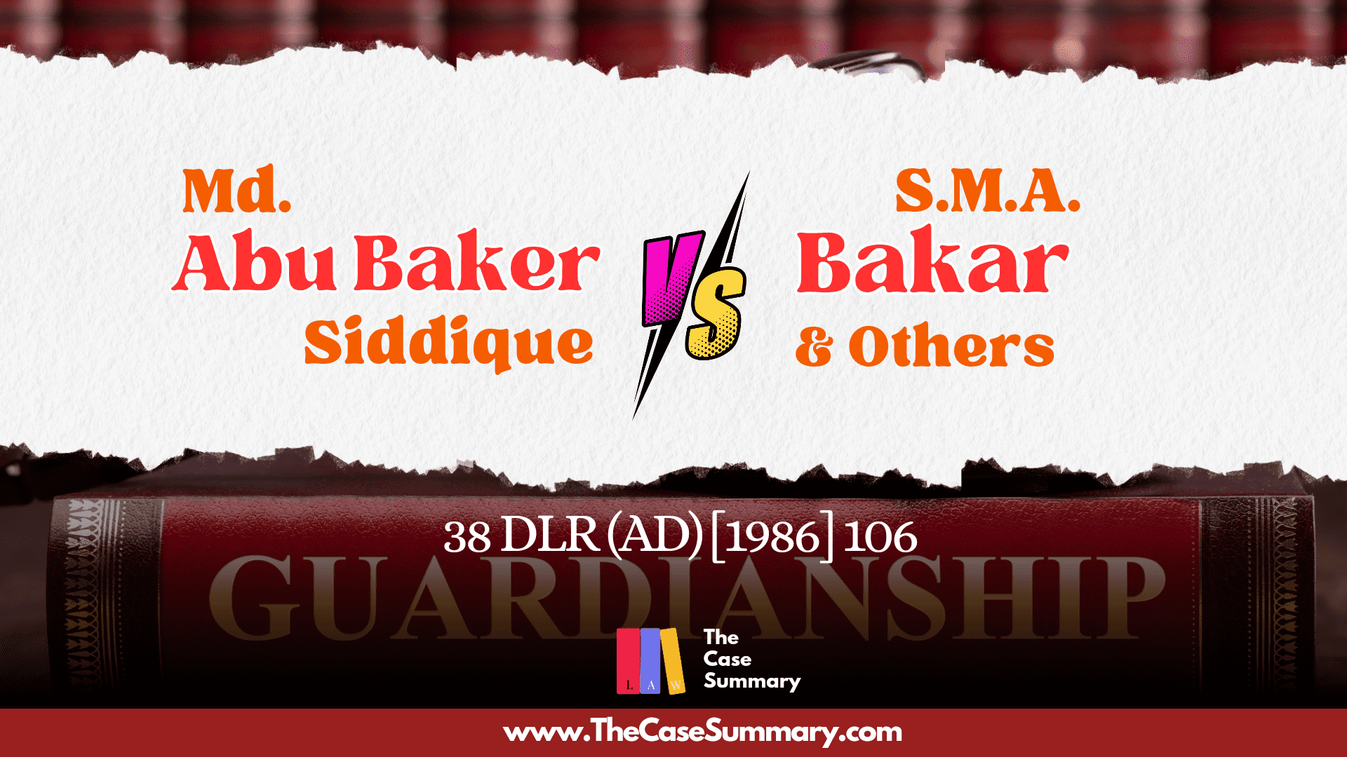 Md. Abu Baker Siddique v S.M.A. Bakar (1986)