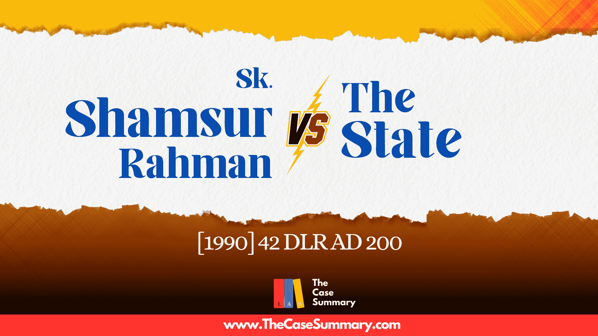 Sk. Shamsur Rahman v The State (1990)