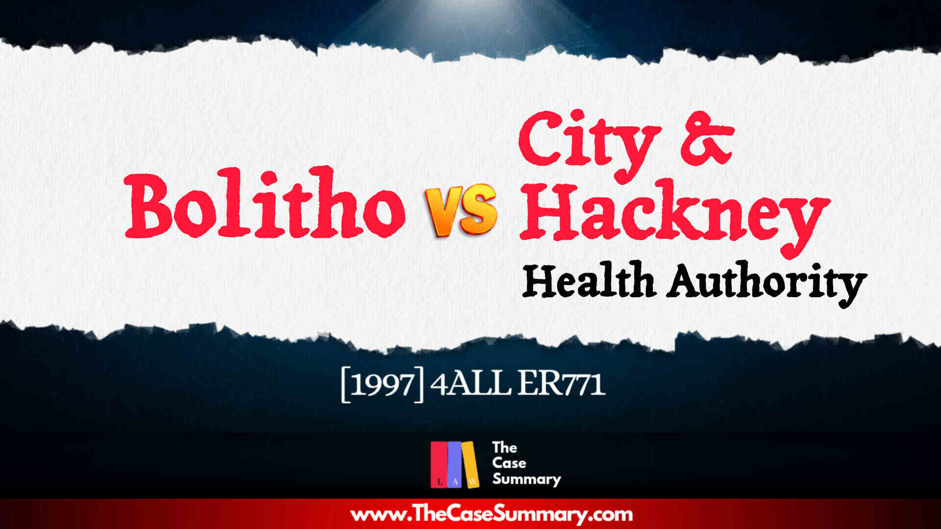 Bolitho v City and Hackney Health Authority (1997)