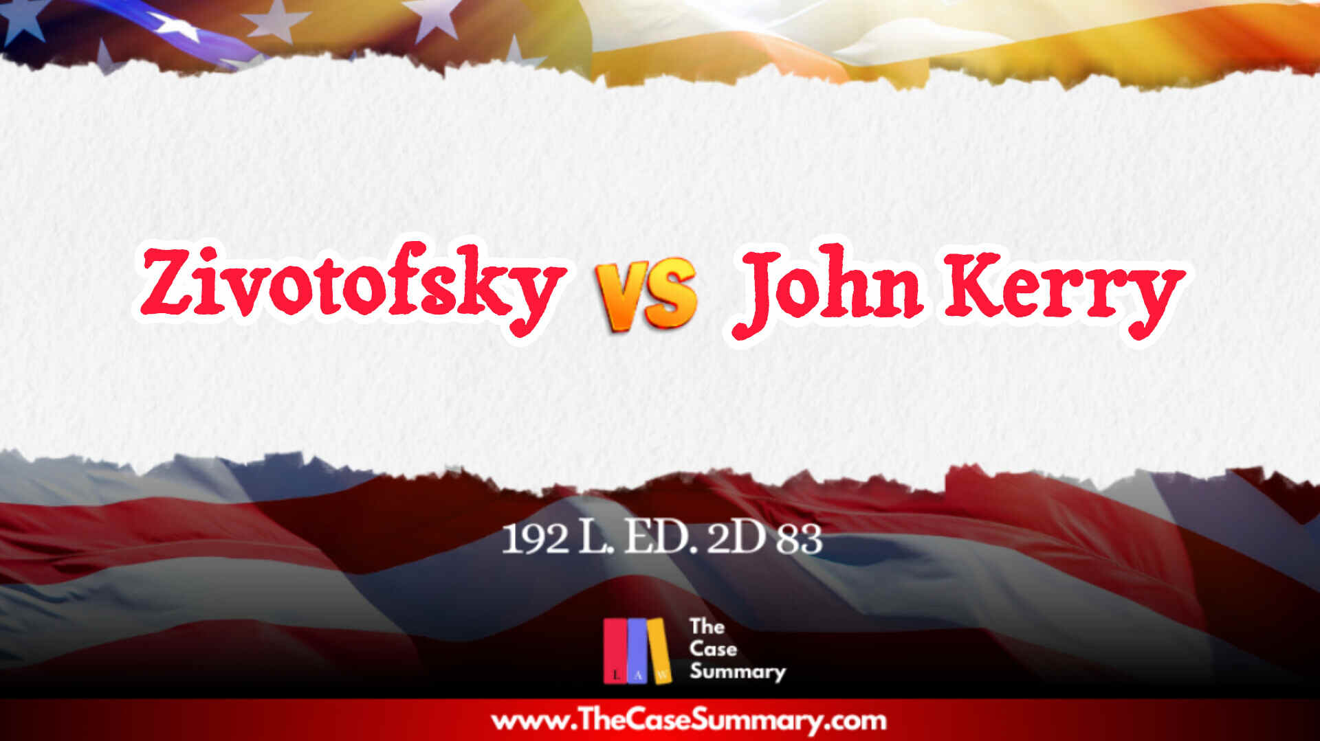 Zivotofsky v Kerry (2015)